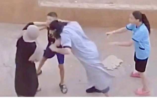 ما حقيقة ضرب رجل شيشاني لإمرأة سورية