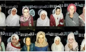 ماحقيقة صورة لمختطفات من السويداء وخلفهن راية تنظيم "داعش"؟